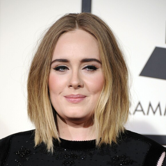 Adele - 58e cérémonie des Grammy Awards au Staples Center à Los Angeles, le 15 février 2016.