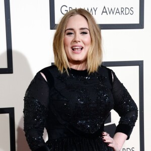 Adele - 58e cérémonie des Grammy Awards au Staples Center à Los Angeles, le 15 février 2016.