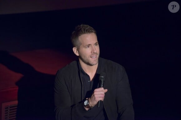 Exclusif - Ryan Reynolds en promotion à Paris au Grand Rex pour le film "Deadpool" le 26 janvier 2016.
