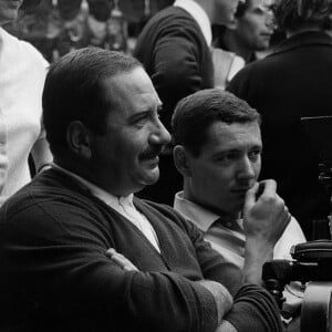 Jean Rabier, à gauche, avec Claude Zidi et Claude Chabrol sur le tournage du Boucher.