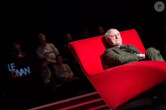 Exclusif - Enregistrement de l'émission "Le Divan" présentée par Marc-Olivier Fogiel avec Pierre Bergé, diffusion le 23 février sur France 3. Le 11 février 2016 ©Cyril Moreau/Bestimage
