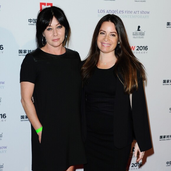 Shannen Doherty et Holly Marie Combs lors de l'ouverture du LA Art Show à Los Angeles, le 27 janvier 2016