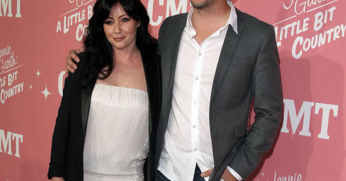 Shannen Doherty et son mari Kurt Iswarienko lors des 40 ans de Jennie