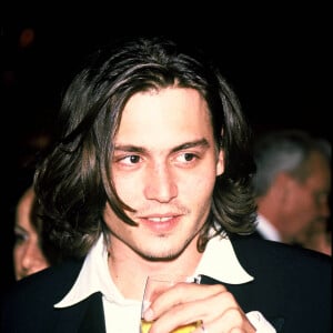 Johnny Depp à Cannes en 1992.