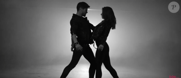 Le comédien Rayane Bensetti et Denitsa Ikonomova, très complices lors d'une danse chorégraphiée par Chris Marques. Février 2016.