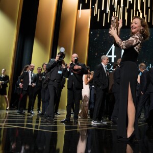 Catherine Frot (César de la meilleure actrice pour "Marguerite") - 41e cérémonie des César au Théatre du Chatelet à Paris le 26 février 2016