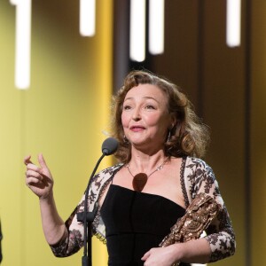 Catherine Frot (César de la meilleure actrice pour "Marguerite") - 41e cérémonie des César au Théatre du Chatelet à Paris le 26 février 2016