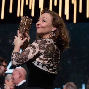 Catherine Frot (César de la meilleure actrice pour "Marguerite") - 41e cérémonie des César au Théatre du Chatelet à Paris le 26 février 2016