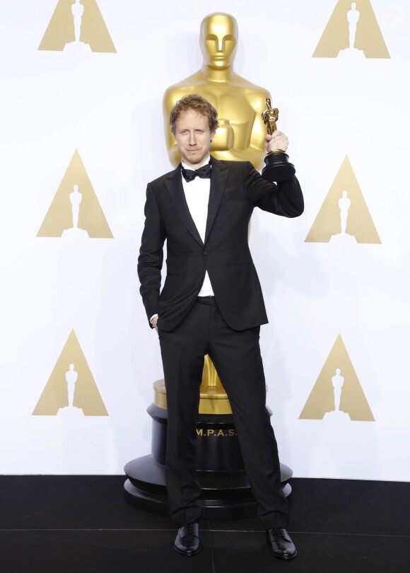 Laszlo Nemes (Oscar du meilleur film en langue étrangère pour le film "Le Fils de Saul") - Press room de la 88ème cérémonie des Oscars à Los Angeles le 28 février 2016.