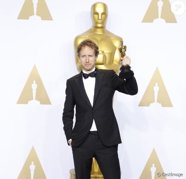 Laszlo Nemes (Oscar du meilleur film en langue étrangère pour le film "Le Fils de Saul") - Press room de la 88ème cérémonie des Oscars à Los Angeles le 28 février 2016.