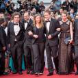 Matthieu Taponier, Matyas Erdely, Clara Royer, Laszlo Nemes, guest, Géza Röhrig, Todd Charmont - Montée des marches du film "La Glace et le Ciel" pour la cérémonie de clôture du 68 ème Festival du film de Cannes, à Cannes le 24 mai 2015.