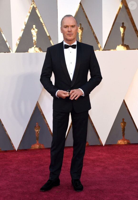 Michael Keaton - Photocall de la 88ème cérémonie des Oscars au Dolby Theatre à Hollywood. Le 28 février 2016