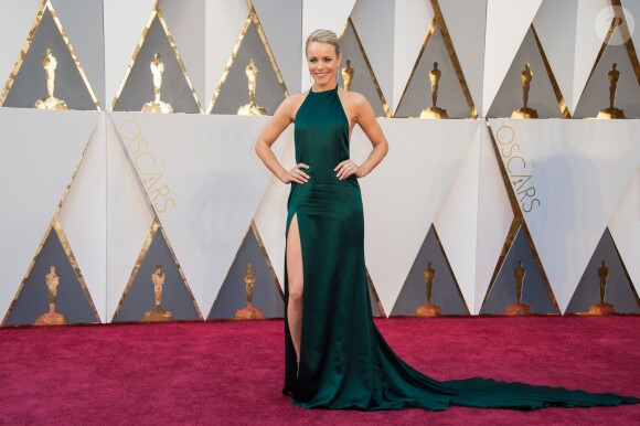 Rachel McAdams (robe August Getty) - Photocall de la 88ème cérémonie des Oscars au Dolby Theatre à Hollywood. Le 28 février 2016