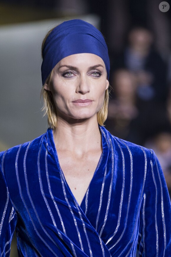 Amber Valletta - Défilé de mode H&M, collection prêt-à-porter automne-hiver 2016-2017 à Paris le 2 mars 2016. © Olivier Borde/Bestimage