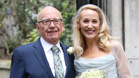 Jerry Hall et Rupert Murdoch : Mariés et comblés en présence de leurs enfants