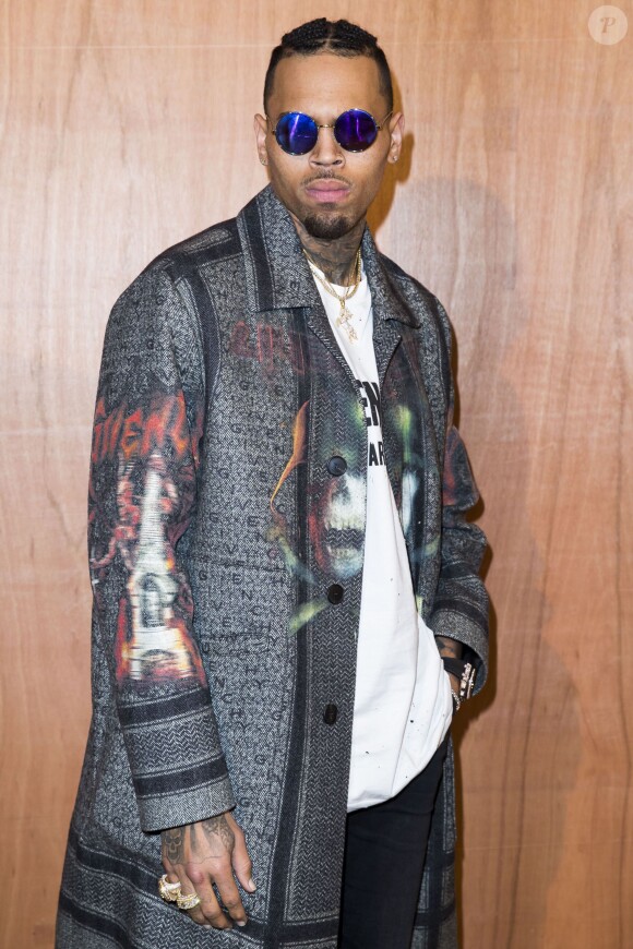 Chris Brown - People au photocall du défilé de mode prêt-à-porter Automne-Hiver 2016/2017 "Givenchy" à Paris le 6 mars 2016. © Olivier Borde/Bestimage