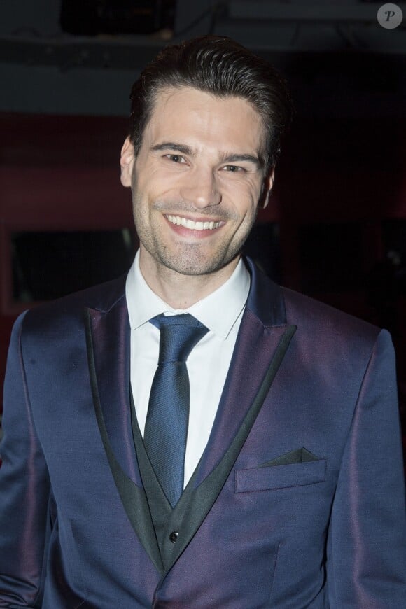 Aurélien Giorgino (Mister France 2015) - Election de Mister France 2016 à l'Espace Pierre Cardin à Paris le 8 mars 2016. Sélim Arik qui endosse l'écharpe tant convoitée. A 22 ans et du haut de son mètre 91, cet apollon originaire de la région Centre Val de Loire s’apprête à vivre une année riche en émotions. © Pierre Perusseau/Bestimage