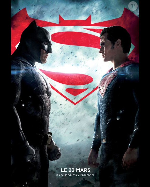 Affiche du film Batman V Superman : L'Aube de la justice, en salles le 23 mars 2016