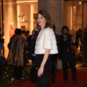 Sofia Coppola assiste à la soirée d'ouverture du restaurant japonais "Zuma", sur la terrasse du Palazzo Fendi. Rome, le 10 mars 2016.