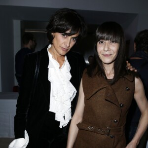 Inès de la Fressange et Bouchra Jarrar à Paris en septembre 2013.