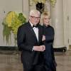 Mike Myers et Kelly Myers - Arrivées au dîner d'état en l'honneur du premier ministre canadien et sa femme à la Maison Blanche à Washington. Le 10 mars 2016