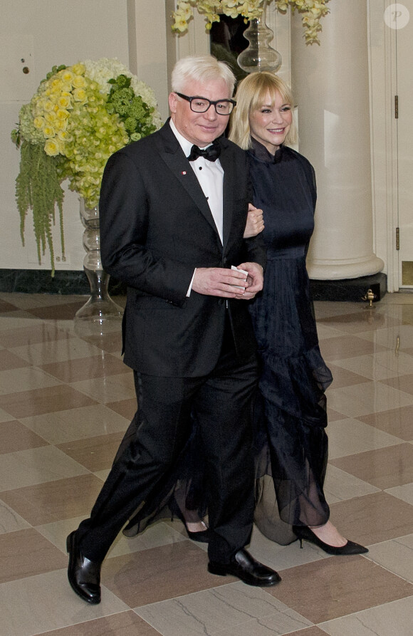 Mike Myers et Kelly Myers - Arrivées au dîner d'état en l'honneur du premier ministre canadien et sa femme à la Maison Blanche à Washington. Le 10 mars 2016