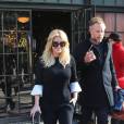 Jessica Simpson et son mari Eric Johnson sortent de leur hôtel à New York, le 13 janvier 2016. © CPA/Bestimage