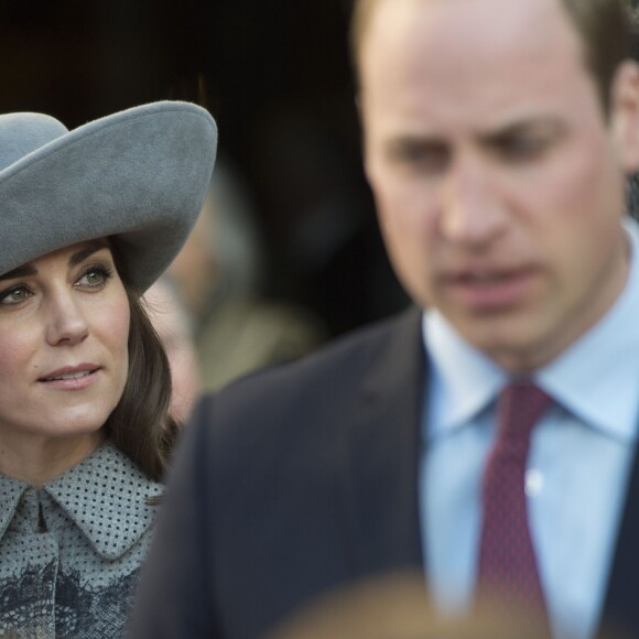 La duchesse Catherine quittantl'abbaye de Westminster, le 14 mars 2016, après le service du Commonwealth Day.
