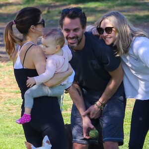 Thomas Sadoski and girlfriend, Amanda Seyfried, were spotted with their dog at the park. They played with the dog on the grass and spent time with a friend and her child. The two looked cute as a button together!, Los Angeles, CA, USA on March 16, 2016. Photo by GSI/ABACAPRESS.COM17/03/2016 - Los Angeles