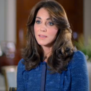 La duchesse Catherine de Cambridge, sa première interview télé en tant que membre de la famille royale. Image extraite du documentaire Our Queen At Ninety, production Oxford Film & Television que diffusera la chaîne ITV le 27 mars à l'occasion des 90 ans de la reine Elizabeth II.