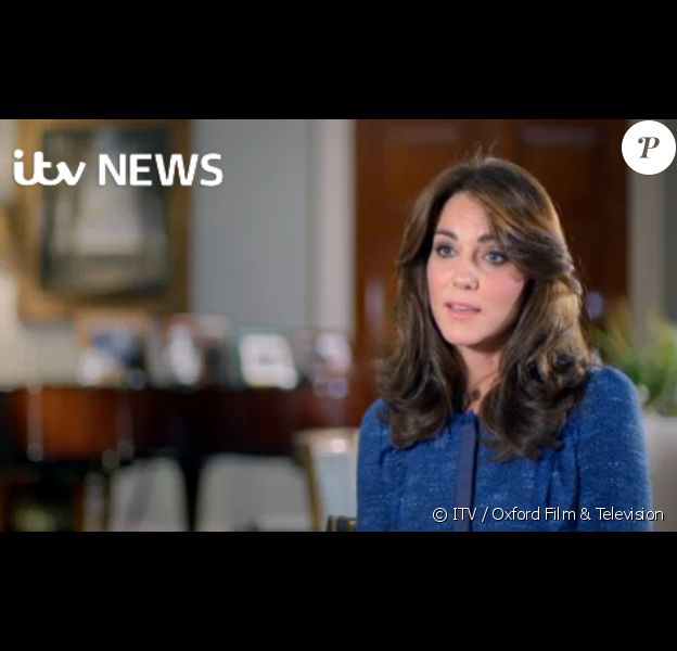 La duchesse Catherine de Cambridge, sa première interview télé en tant que membre de la famille royale. Image extraite du documentaire Our Queen At Ninety, production Oxford Film &amp; Television que diffusera la chaîne ITV le 27 mars à l'occasion des 90 ans de la reine Elizabeth II.