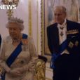 Elizabeth II, le prince Philip, la duchesse Catherine de Cambridge. Image extraite du documentaire Our Queen At Ninety, production Oxford Film &amp; Television que diffusera la chaîne ITV le 27 mars à l'occasion des 90 ans de la reine Elizabeth II.