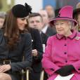  Kate Middleton et la reine Elizabeth II en visite à Leicester le 8 mars 2012. "Le moment le plus marquant" de la carrière royale de la duchesse de Cambridge. 