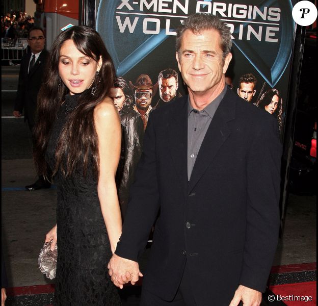 Oksana Grigorieva et Mel Gibson à Hollywood le 28 avril 2009