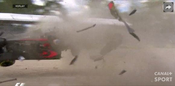 Fernando Alonso a été victime d'un impressionnant accident lors du Grand Prix d'Australie le 20 mars 2016