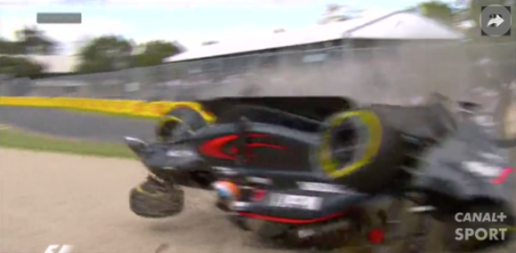 Fernando Alonso a été victime d'un impressionnant accident lors du Grand Prix d'Australie le 20 mars 2016