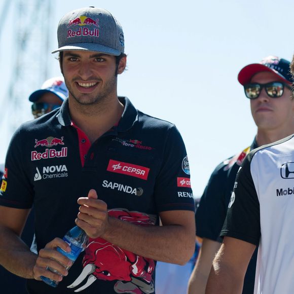 Carlos Sainz Jr et Fernando Alonso lors du Grand Prix de Monza en septembre 2015
