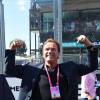 Arnold Schwarzenegger au Grand Prix d'Australie le 20 mars 2016 à Melbourne