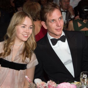 La princesse Alexandra de Hanovre, fille de Caroline, ici avec son frère Andrea Casiraghi, a eu le bonheur de participer à son premier Bal de la Rose le 19 mars 2016, lors de l'édition organisée sur le thème de Cuba par Karl Lagerfeld. Elle y a d'ailleurs fait honneur en n'hésitant pas à danser ! © Palais princier / Pierre Villard / Monte Carlo Société des Bains de Mer via Bestimage