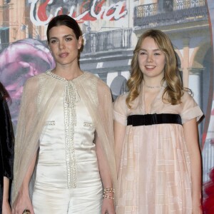 Charlotte Casiraghi, SAR la princesse Alexandra de Hanovre lors du 62e Bal de la Rose au Sporting de Monte Carlo, le 19 mars 2016. © Palais princier / Luc Castel / Monte Carlo Société des Bains de Mer via Bestimage