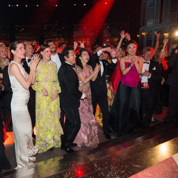 Charlotte Casiraghi a apprécié l'ambiance caliente du 62e Bal de la Rose, organisée sur le thème de Cuba avec la complicité de Karl Lagerfeld, le 19 mars 2016 au Sporting de Monte-Carlo. © Palais princier / Gaetan Luci / Monte Carlo Société des Bains de Mer via Bestimage 