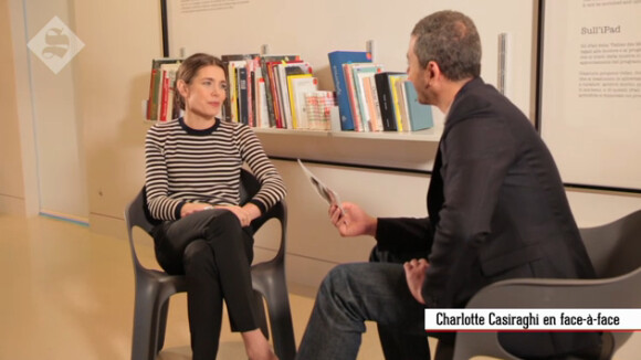 Charlotte Casiraghi parle philosophie avec Ali Baddou dans Le Supplément sur Canal+, émission du 20 mars 2016.