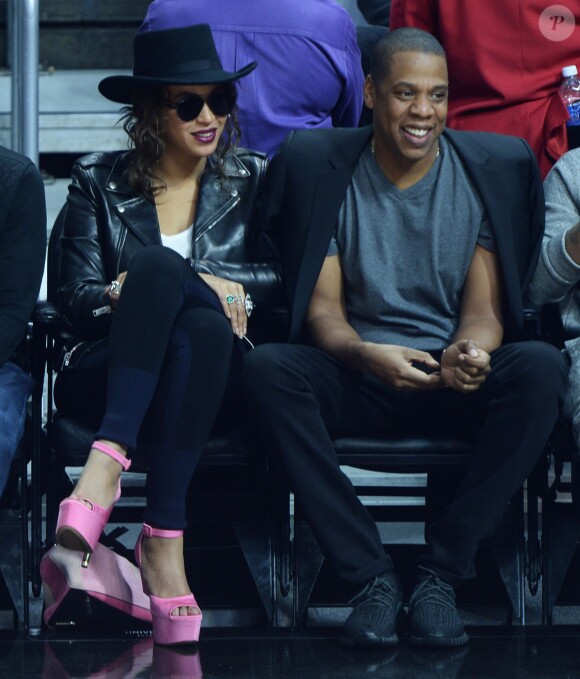 Beyonce et Jay Z au Staples Center, le 22 février 2016