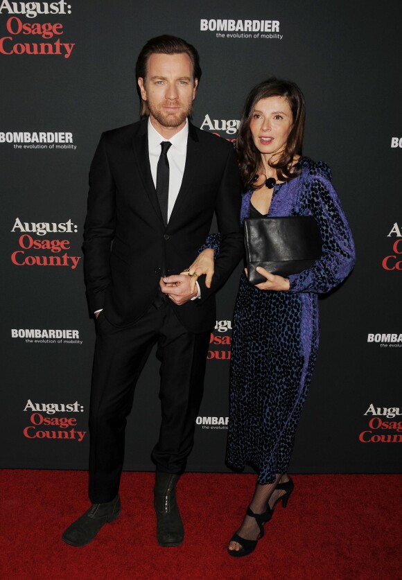 Ewan McGregor et sa femme Eve Mavrakis à la Premiere du film "August : Osage County" a Los Angeles. Le 16 décembre 2013