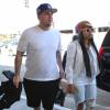 Rob Kardashian et Blac Chyna à l'aéroport de LAX à Los Angeles, le 25 mars 2016.