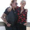 Johnny Hallyday et sa femme Laeticia sont allés se promener en moto aux alentours de Los Angeles. Le 27 septembre 2014