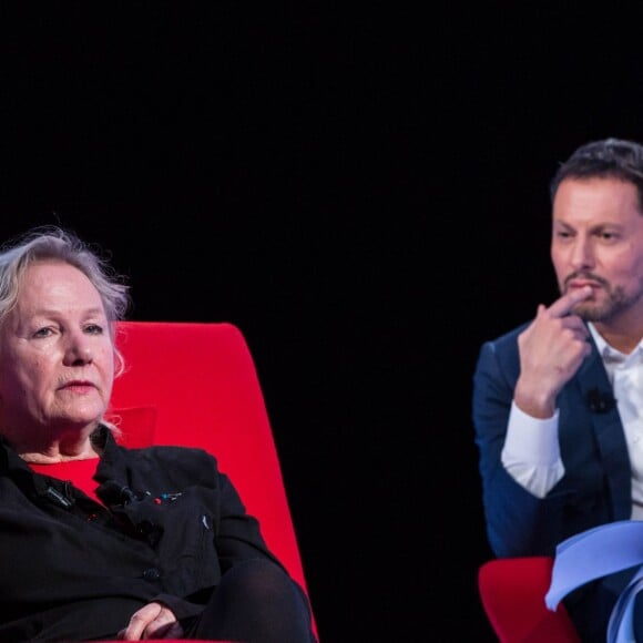 Exclusif - Enregistrement de l'émission "Le Divan" présentée par Marc-Olivier Fogiel avec Agnès b. en invitée. Le 28 mars 2016 © Cyril Moreau / Bestimage