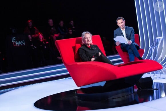 Exclusif - Enregistrement de l'émission "Le Divan" présentée par Marc-Olivier Fogiel avec Agnès b. en invitée. Le 28 mars 2016 © Cyril Moreau / Bestimage