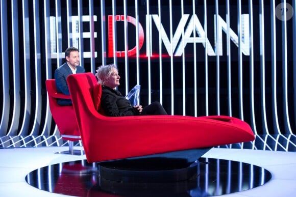 Exclusif - Enregistrement de l'émission "Le Divan" présentée par Marc-Olivier Fogiel avec Agnès b. en invitée. Le 28 mars 2016 © Cyril Moreau / Bestimage