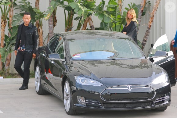 John Legend et Chrissy Teigen à Los Angeles, le 28 mars 2016.